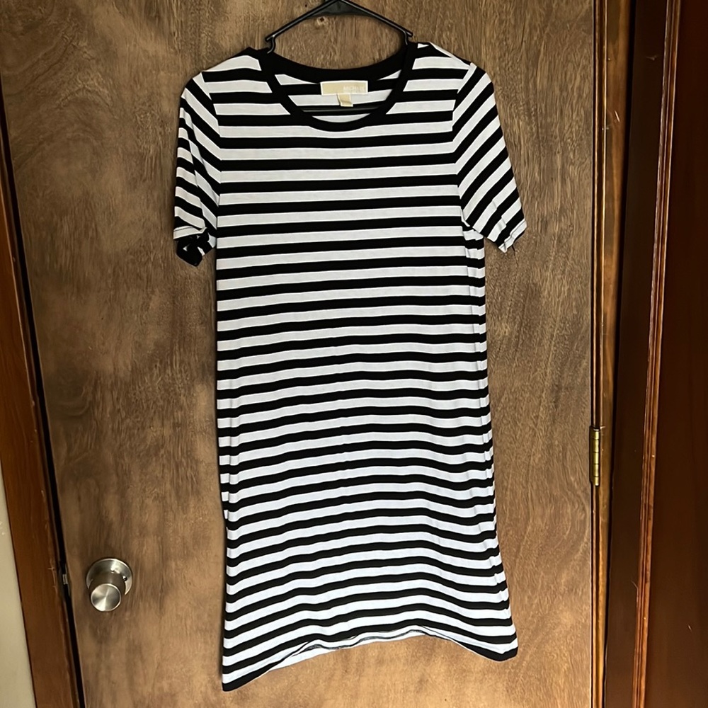 Michael Kors Striped T-Shirt Dress